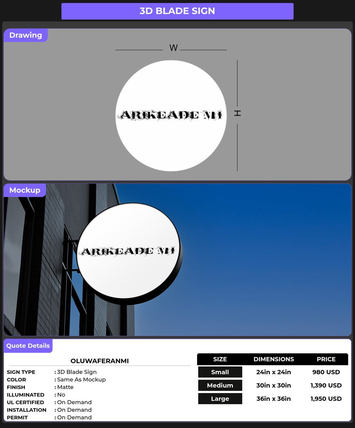 CUSTOM MOCKUP SIGN FOR Oluwaferanmi