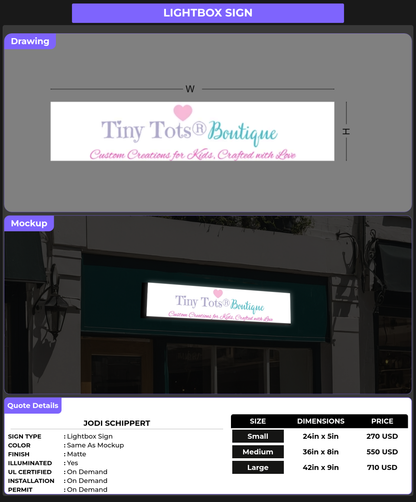 CUSTOM MOCKUP SIGN FOR Jodi Schippert