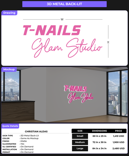 CUSTOM MOCKUP SIGN FOR Christian aldas