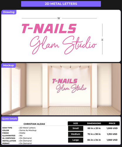CUSTOM MOCKUP SIGN FOR Christian aldas