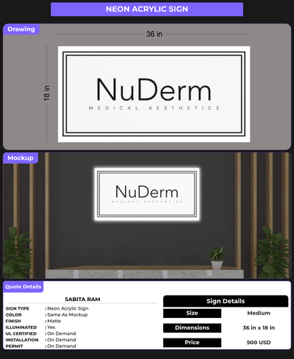 CUSTOM MOCKUP SIGN FOR Sabita Ram