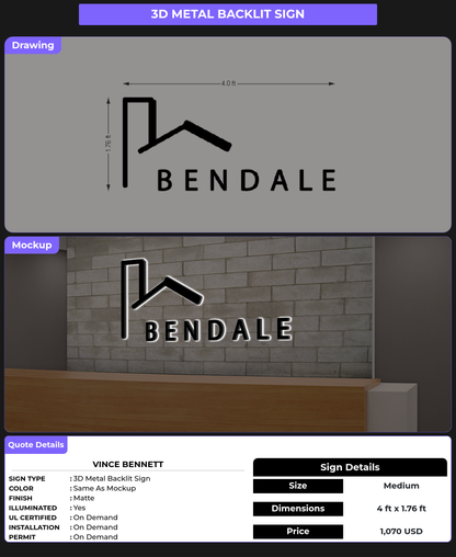 CUSTOM MOCKUP SIGN FOR Vince Bennett