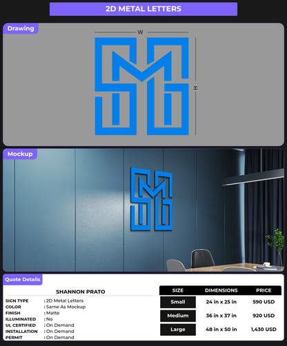 CUSTOM MOCKUP SIGN FOR Shannon prato