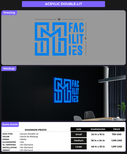 CUSTOM MOCKUP SIGN FOR Shannon prato