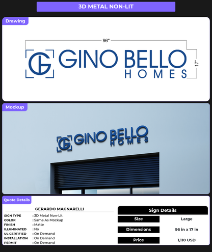 CUSTOM MOCKUP SIGN FOR gerardo magnarelli