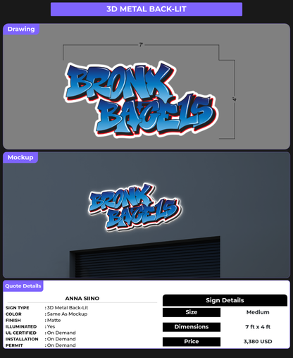 CUSTOM MOCKUP SIGN FOR Anna Siino