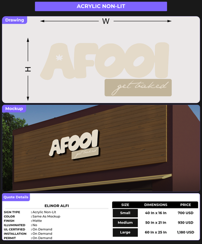 CUSTOM MOCKUP SIGN FOR Elinor Alfi