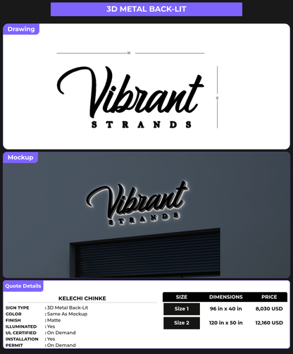 CUSTOM MOCKUP SIGN FOR Kelechi Chinke