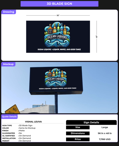 CUSTOM MOCKUP SIGN FOR Vishal Leuva