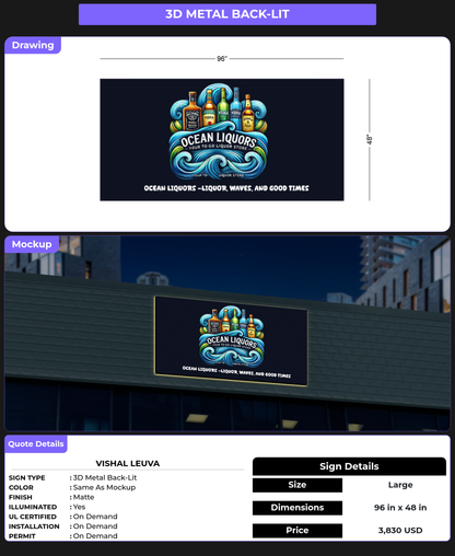 CUSTOM MOCKUP SIGN FOR Vishal Leuva