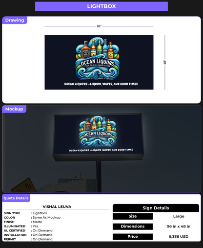 CUSTOM MOCKUP SIGN FOR Vishal Leuva