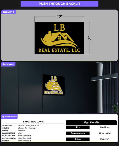 CUSTOM MOCKUP SIGN FOR Faustinus Davis