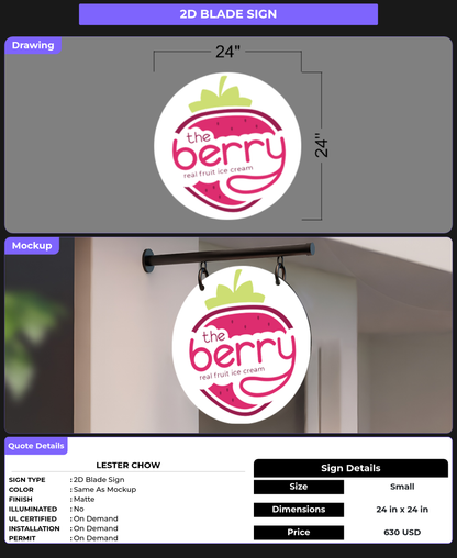 CUSTOM MOCKUP SIGN FOR Lester Chow
