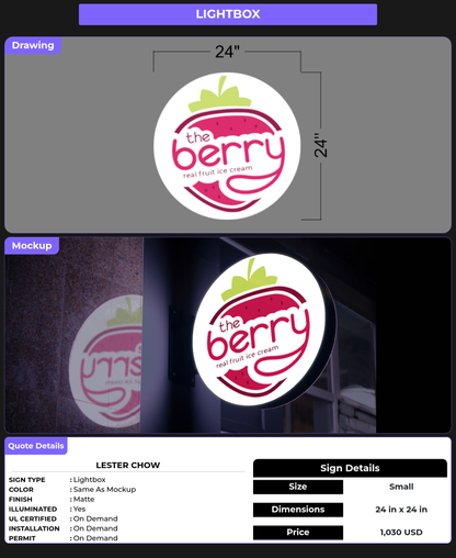 CUSTOM MOCKUP SIGN FOR Lester Chow