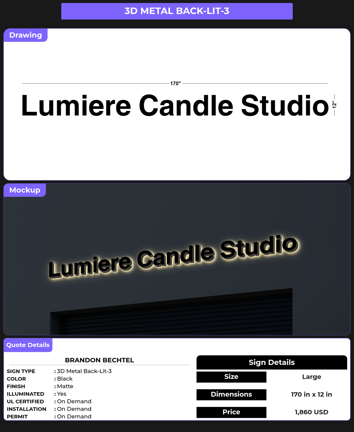 CUSTOM MOCKUP SIGN FOR Brandon Bechtel