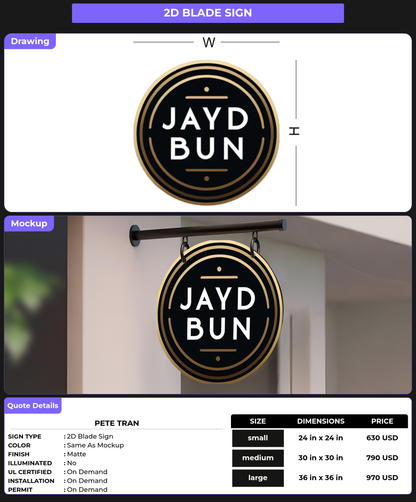 CUSTOM MOCKUP SIGN FOR Pete Tran