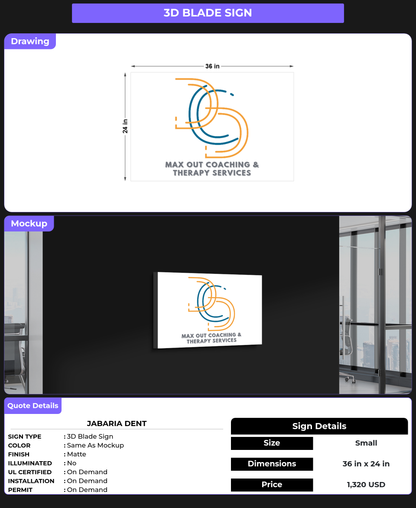 CUSTOM MOCKUP SIGN FOR Jabaria Dent