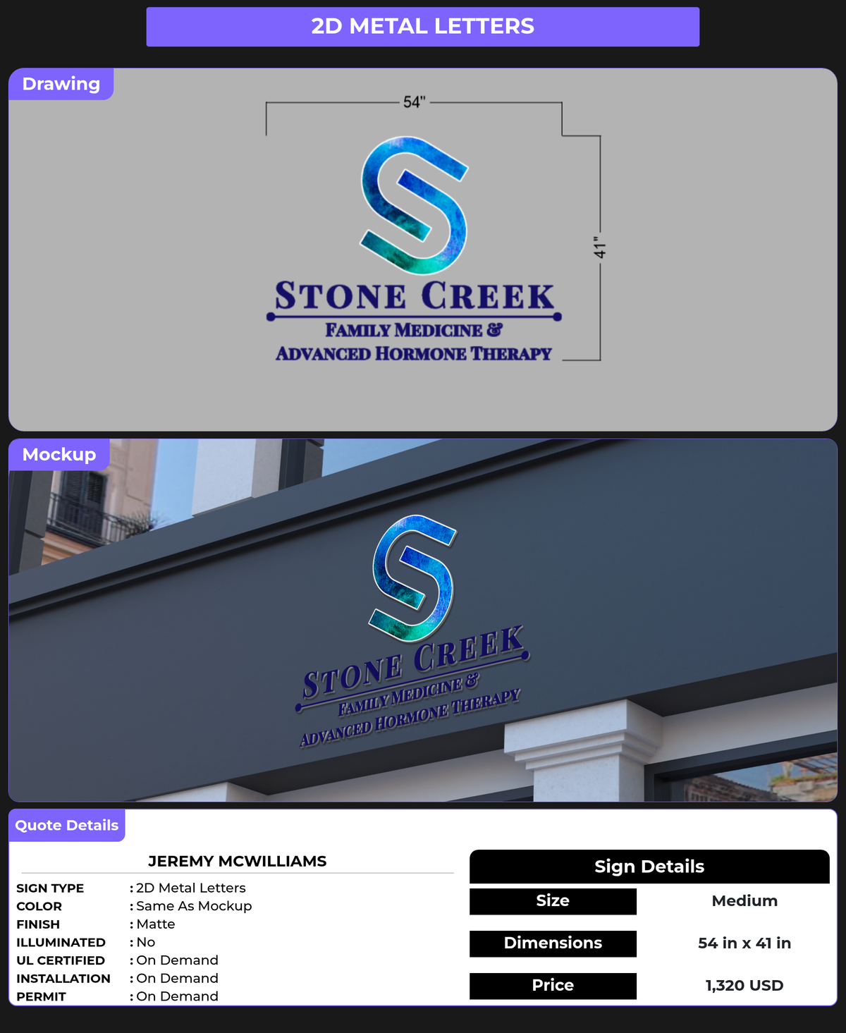 CUSTOM MOCKUP SIGN FOR Jeremy McWilliams
