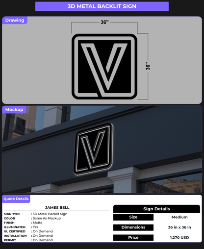 CUSTOM MOCKUP SIGN FOR James Bell