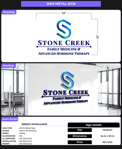 CUSTOM MOCKUP SIGN FOR Jeremy McWilliams