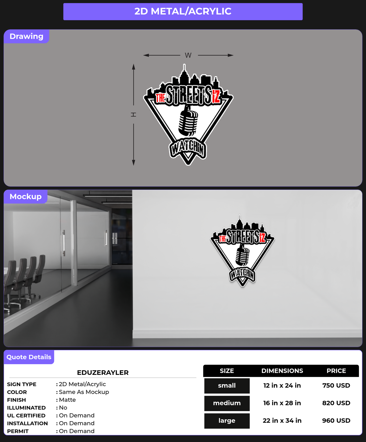 CUSTOM MOCKUP SIGN FOR eduzerayler