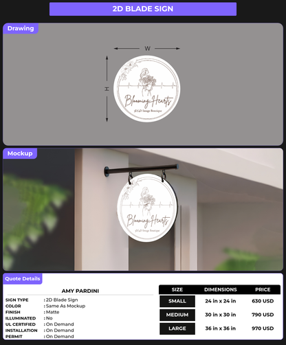 CUSTOM MOCKUP SIGN FOR Amy Pardini
