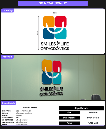 CUSTOM MOCKUP SIGN FOR Tina Gunter