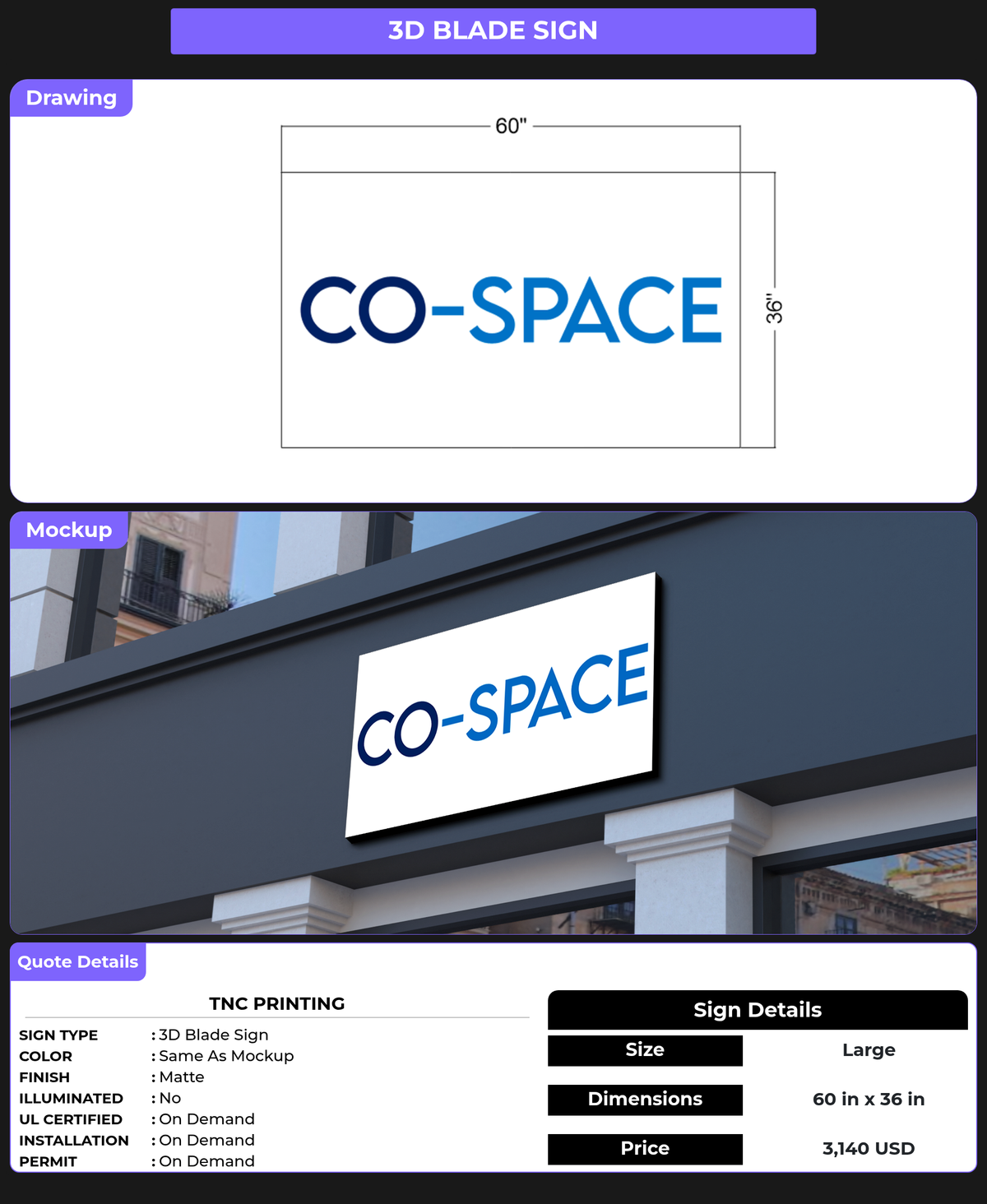 CUSTOM MOCKUP SIGN FOR TNC Printing