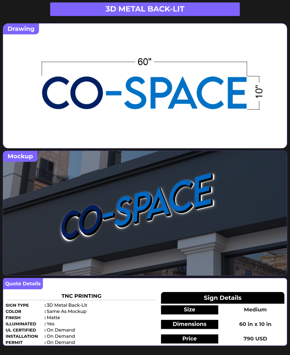 CUSTOM MOCKUP SIGN FOR TNC Printing