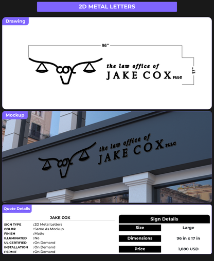 CUSTOM MOCKUP SIGN FOR Jake Cox