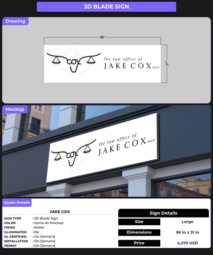 CUSTOM MOCKUP SIGN FOR Jake Cox