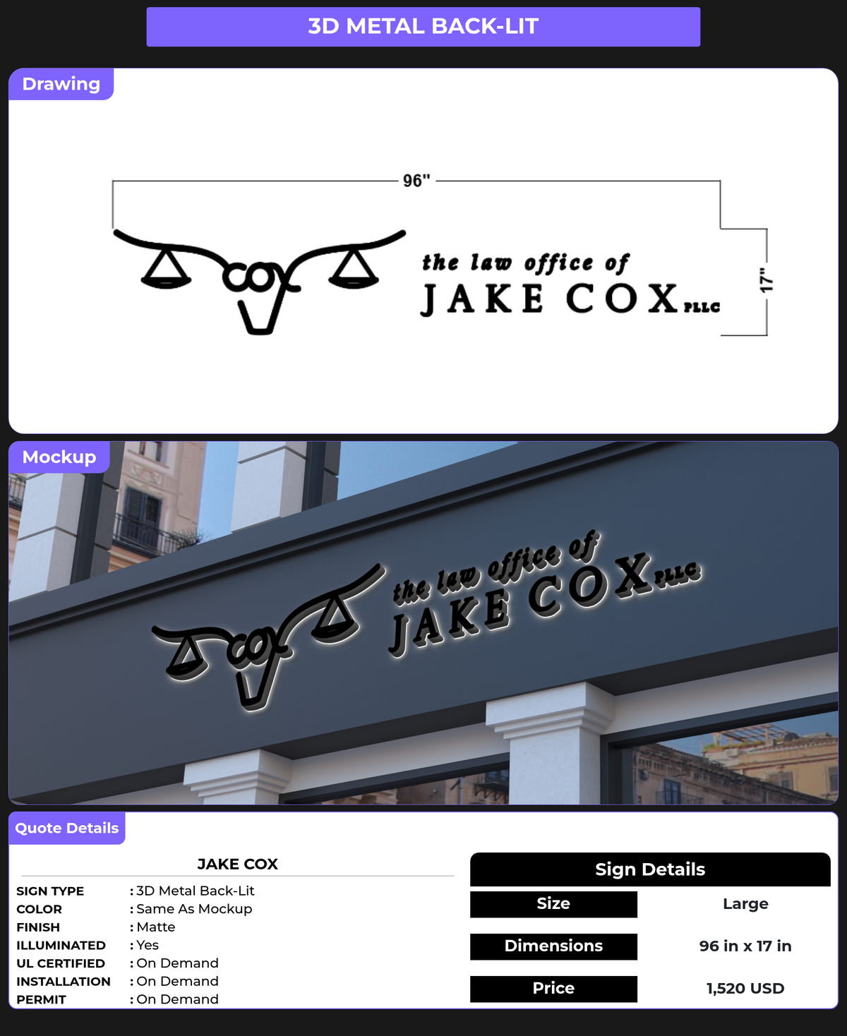 CUSTOM MOCKUP SIGN FOR Jake Cox