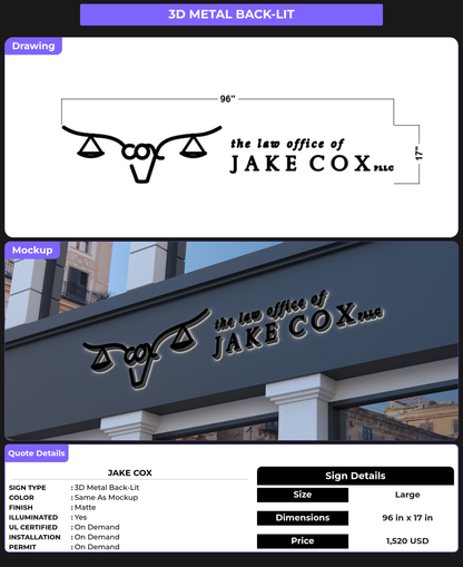 CUSTOM MOCKUP SIGN FOR Jake Cox