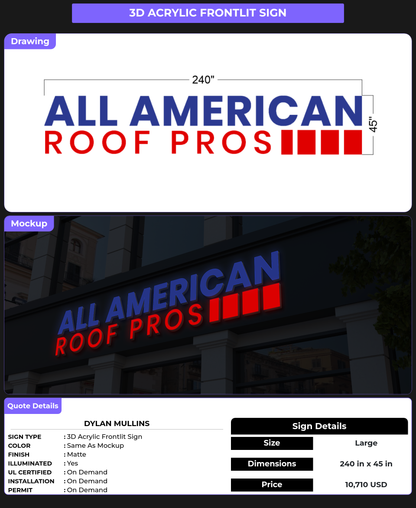 CUSTOM MOCKUP SIGN FOR Dylan Mullins
