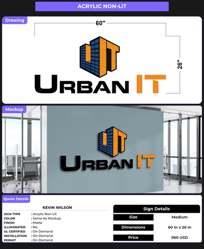 CUSTOM MOCKUP SIGN FOR Kevin Wilson