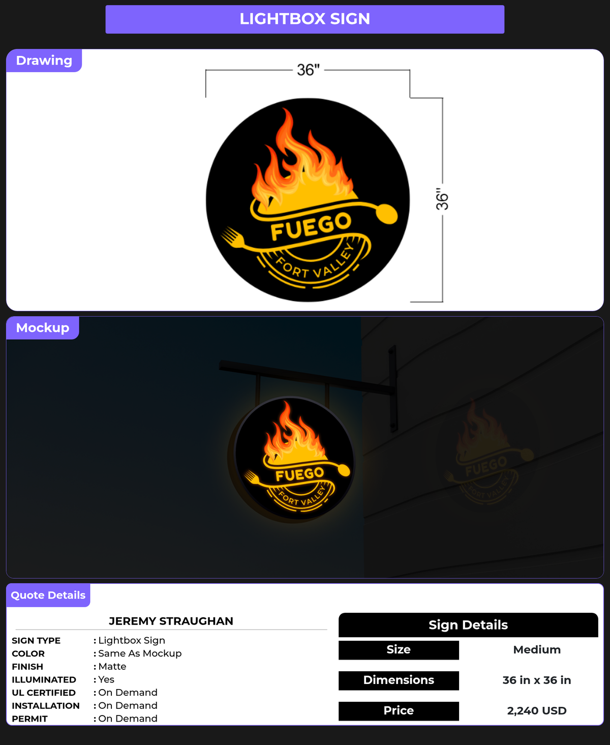 CUSTOM MOCKUP SIGN FOR Jeremy Straughan