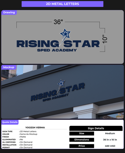 CUSTOM MOCKUP SIGN FOR Yogesh Verma