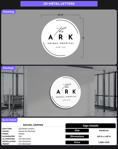 CUSTOM MOCKUP SIGN FOR Rachel Crippen