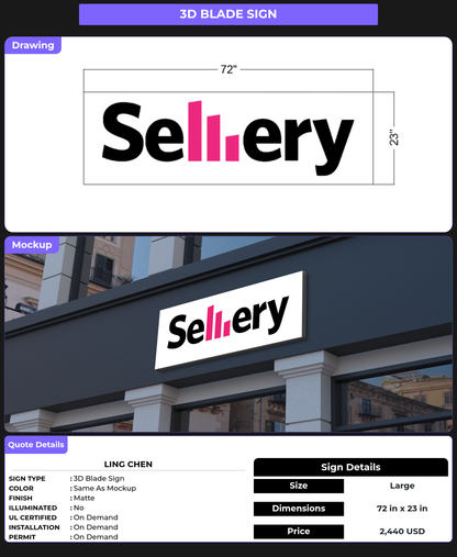 CUSTOM MOCKUP SIGN FOR ling chen