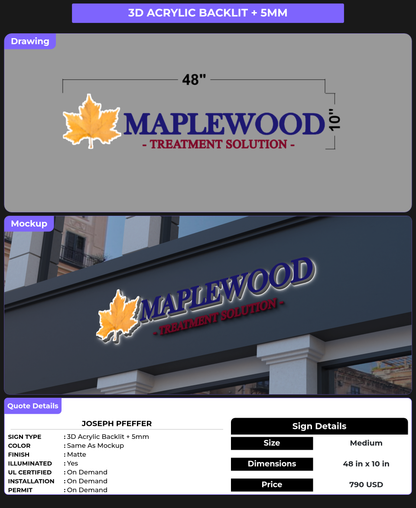 CUSTOM MOCKUP SIGN FOR Joseph Pfeffer