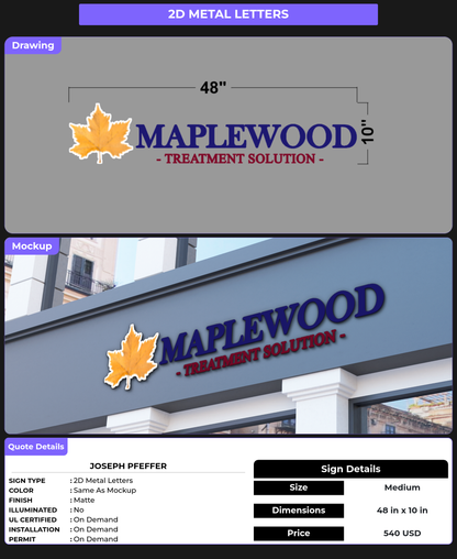 CUSTOM MOCKUP SIGN FOR Joseph Pfeffer