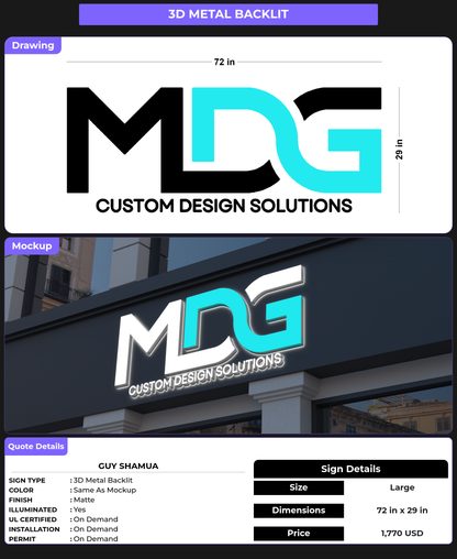 CUSTOM MOCKUP SIGN FOR Guy Shamua