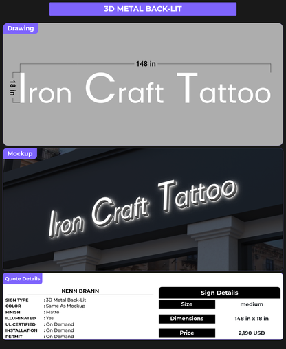 CUSTOM MOCKUP SIGN FOR Kenn  Brann