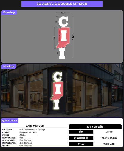 CUSTOM MOCKUP SIGN FOR Gary McHugh