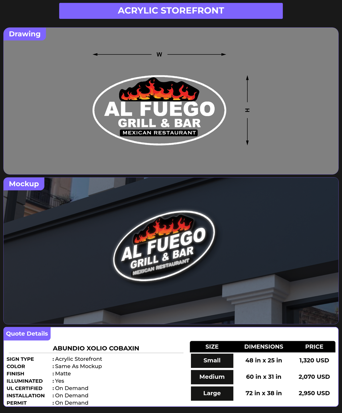 CUSTOM MOCKUP SIGN FOR Abundio Xolio Cobaxin