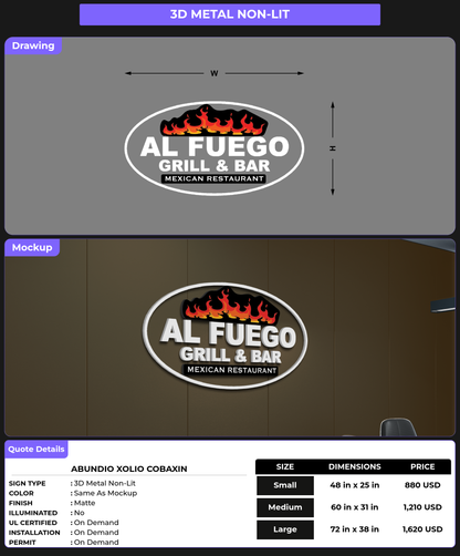 CUSTOM MOCKUP SIGN FOR Abundio Xolio Cobaxin