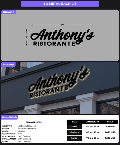 CUSTOM MOCKUP SIGN FOR Shawn Hess