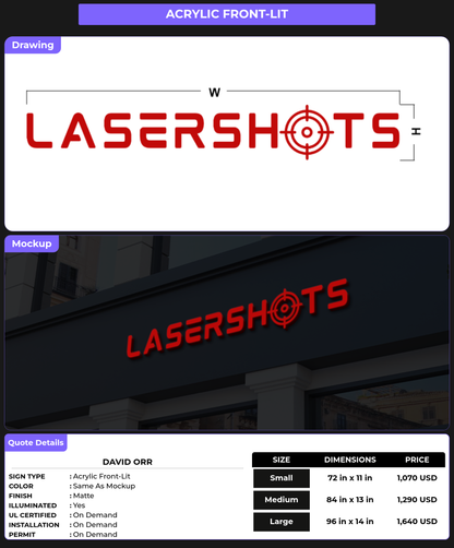 CUSTOM MOCKUP SIGN FOR David Orr