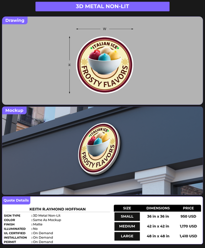 CUSTOM MOCKUP SIGN FOR Keith R.aymond Hoffman
