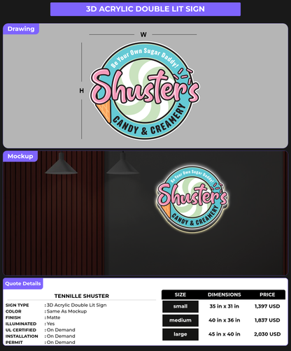 CUSTOM MOCKUP SIGN FOR Tennille Shuster